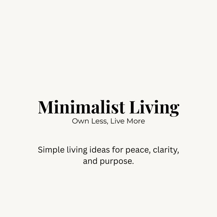 what minimalist living really means